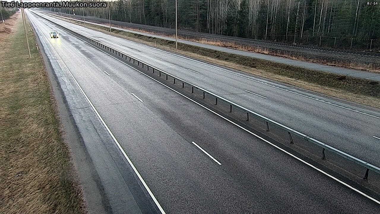 Weather Camera Image Tie 6 Villmanstrand, Muukko rakan, Lappeenranta, Etelä-Karjala