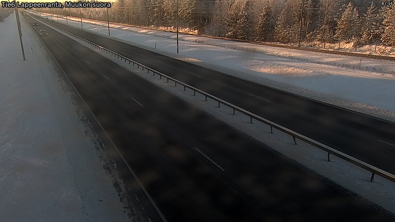 Weather Camera Image Tie 6 Villmanstrand, Muukko rakan, Lappeenranta, Etelä-Karjala