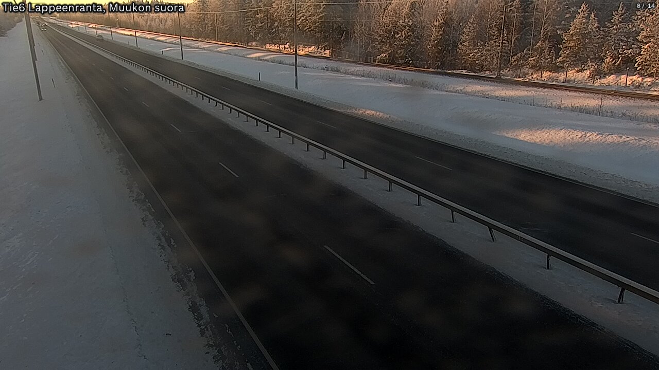Weather Camera Image Tie 6 Villmanstrand, Muukko rakan, Lappeenranta, Etelä-Karjala