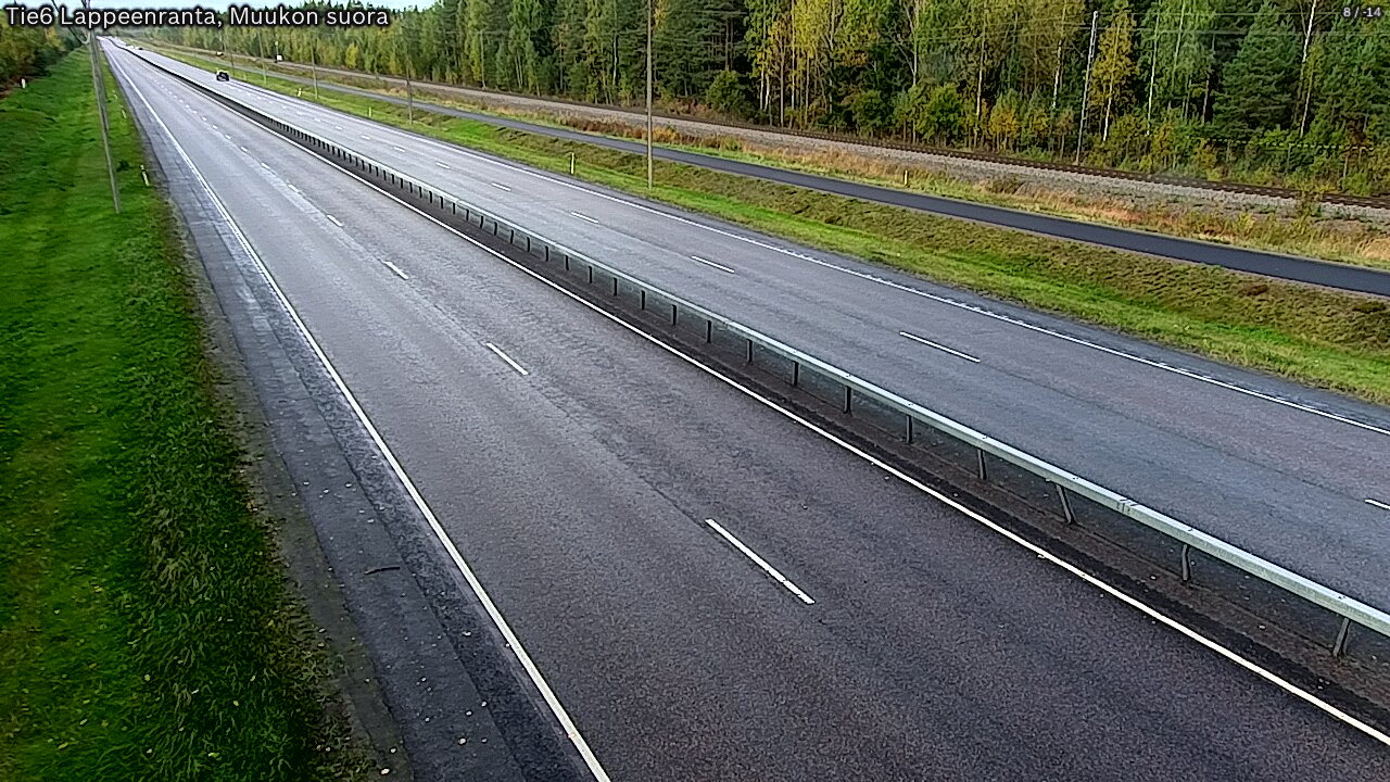 Weather Camera Image Tie 6 Villmanstrand, Muukko rakan, Lappeenranta, Etelä-Karjala