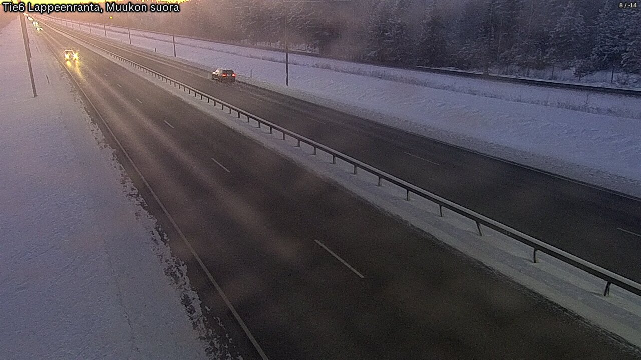 Kelikamerat Kuva Tie 6 Lappeenranta, Muukon suora, Lappeenranta, Etelä-Karjala