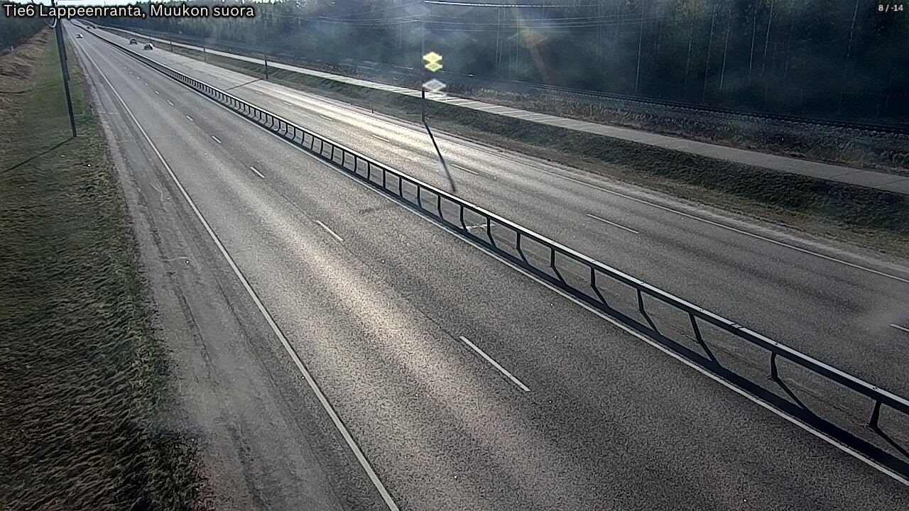 Weather Camera Image Tie 6 Villmanstrand, Muukko rakan, Lappeenranta, Etelä-Karjala