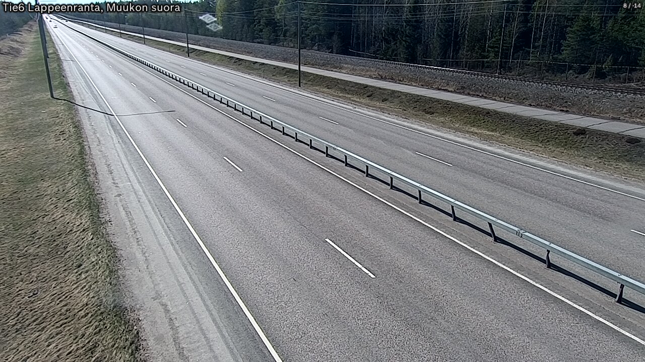 Weather Camera Image Tie 6 Villmanstrand, Muukko rakan, Lappeenranta, Etelä-Karjala