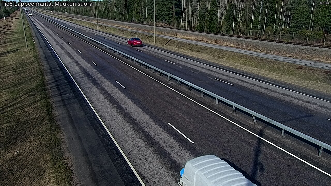 Weather Camera Image Tie 6 Villmanstrand, Muukko rakan, Lappeenranta, Etelä-Karjala