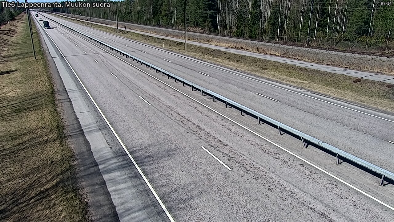 Weather Camera Image Tie 6 Villmanstrand, Muukko rakan, Lappeenranta, Etelä-Karjala