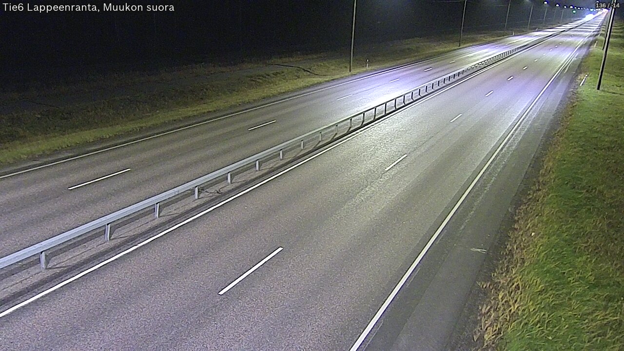 Weather Camera Image Tie 6 Villmanstrand, Muukko rakan, Lappeenranta, Etelä-Karjala