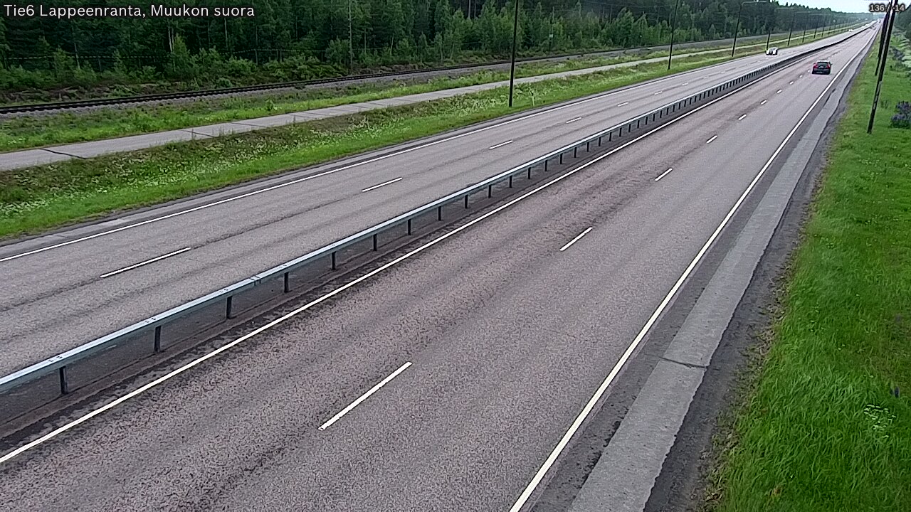 Weather Camera Image Tie 6 Villmanstrand, Muukko rakan, Lappeenranta, Etelä-Karjala
