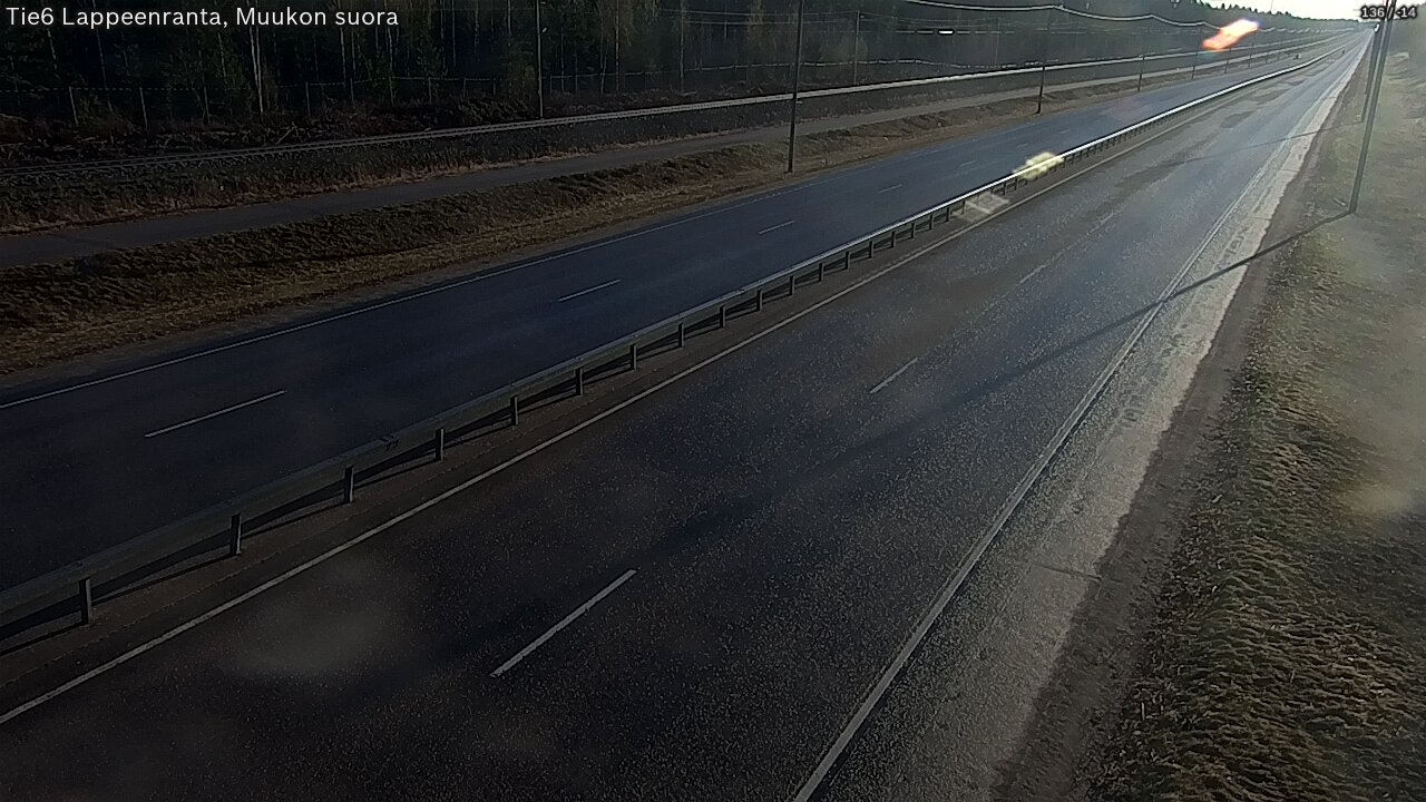 Weather Camera Image Tie 6 Villmanstrand, Muukko rakan, Lappeenranta, Etelä-Karjala