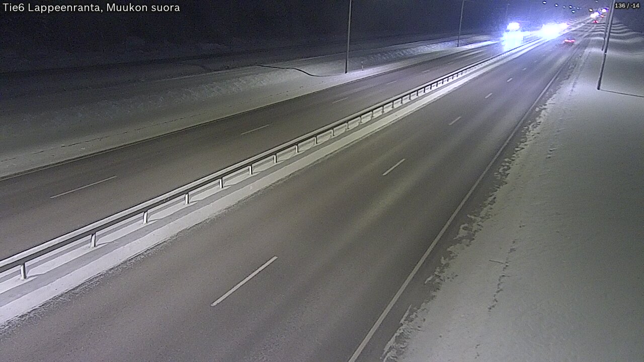 Kelikamerat Kuva Tie 6 Lappeenranta, Muukon suora, Lappeenranta, Etelä-Karjala