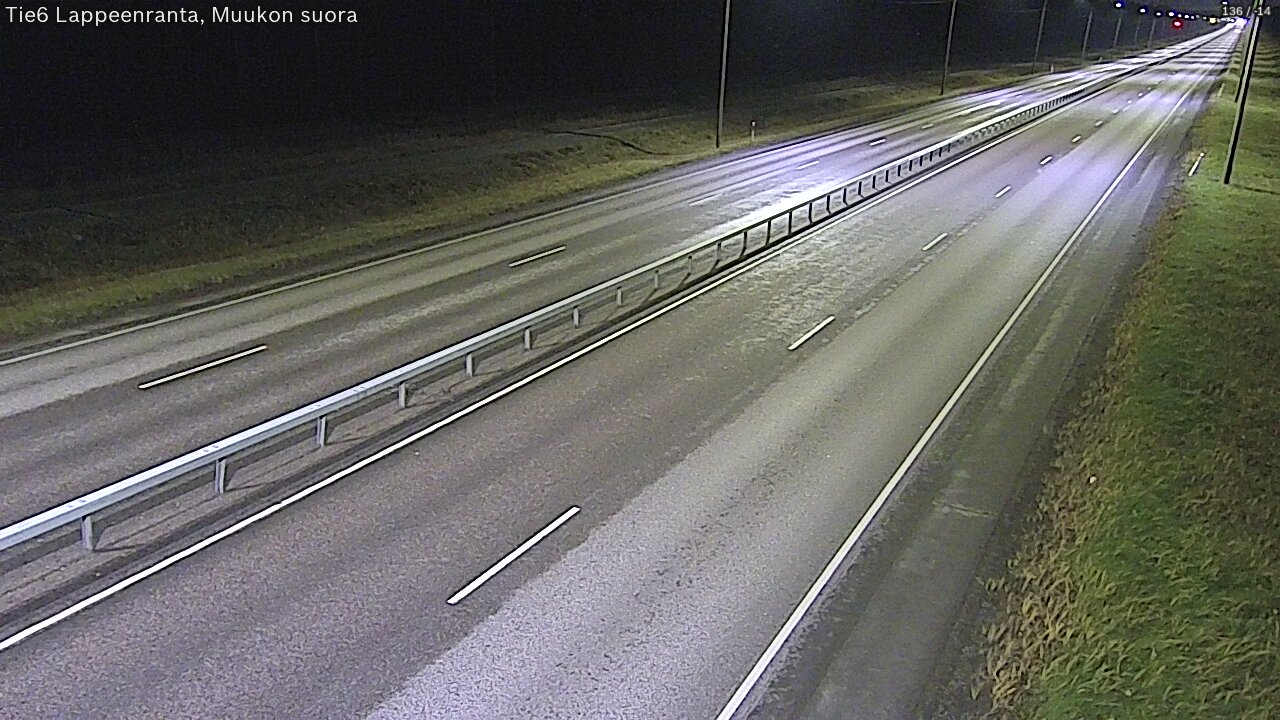 Weather Camera Image Tie 6 Villmanstrand, Muukko rakan, Lappeenranta, Etelä-Karjala