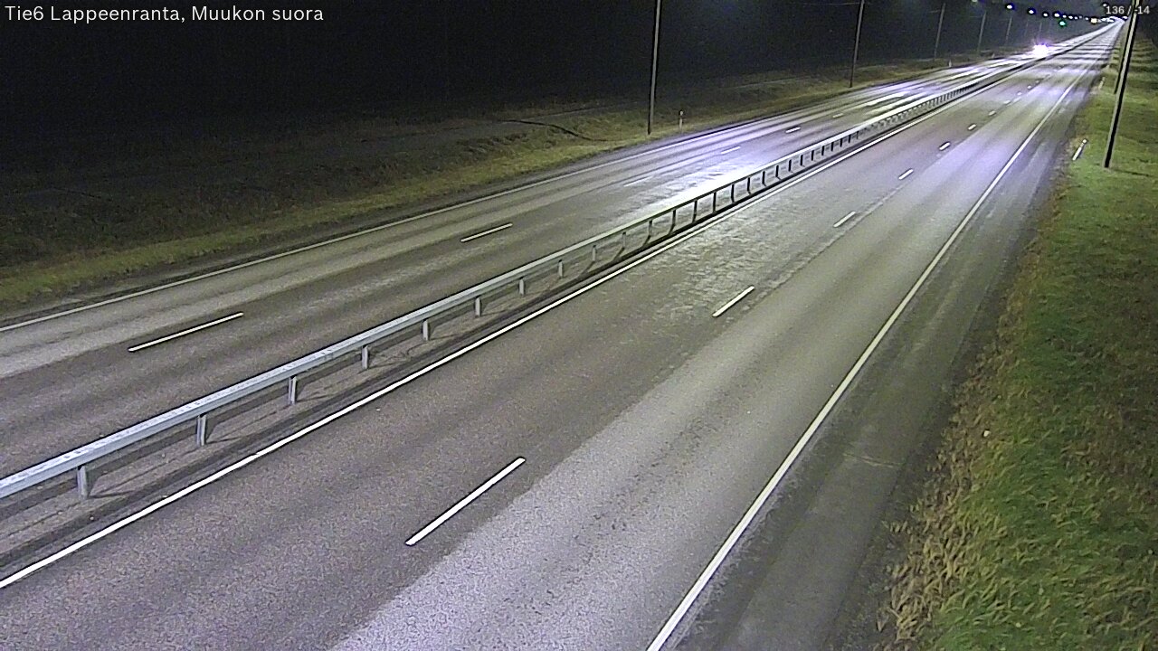 Weather Camera Image Tie 6 Villmanstrand, Muukko rakan, Lappeenranta, Etelä-Karjala