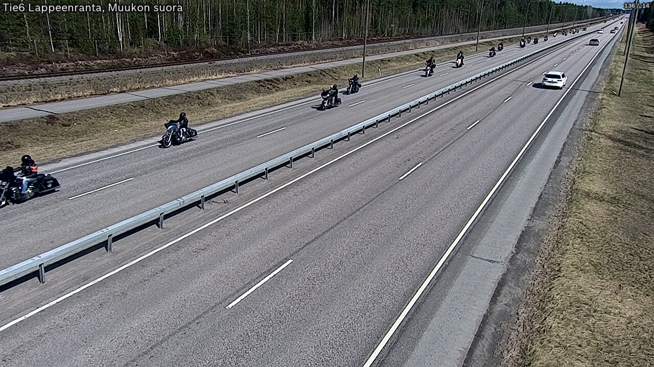 Weather Camera Image Tie 6 Villmanstrand, Muukko rakan, Lappeenranta, Etelä-Karjala