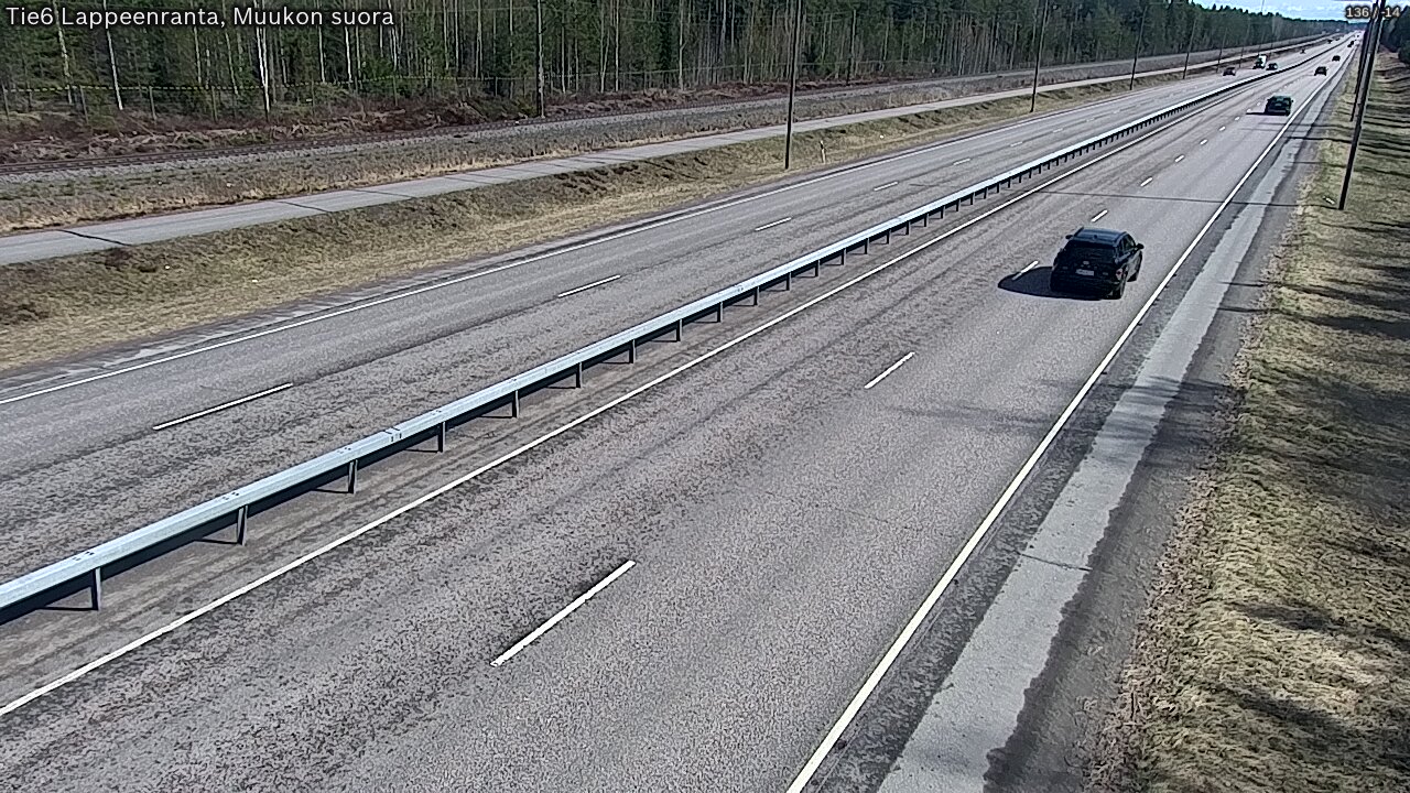 Weather Camera Image Tie 6 Villmanstrand, Muukko rakan, Lappeenranta, Etelä-Karjala