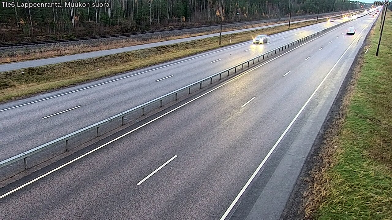 Weather Camera Image Tie 6 Villmanstrand, Muukko rakan, Lappeenranta, Etelä-Karjala