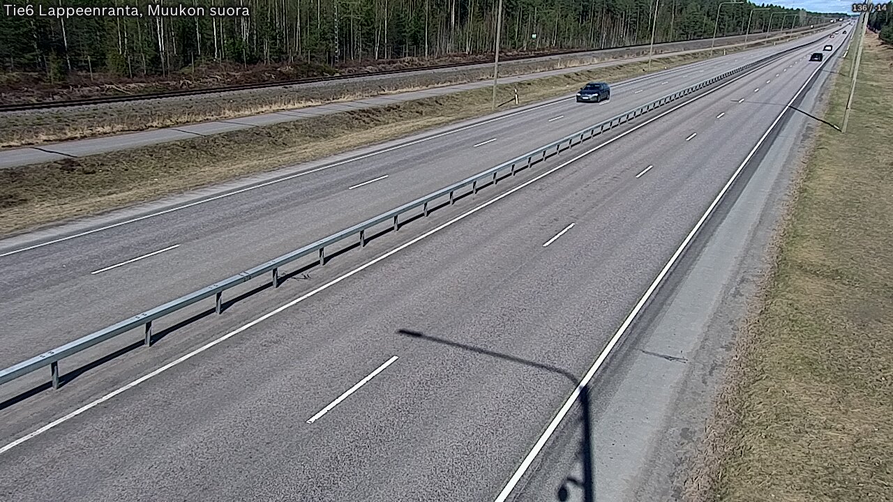 Weather Camera Image Tie 6 Villmanstrand, Muukko rakan, Lappeenranta, Etelä-Karjala
