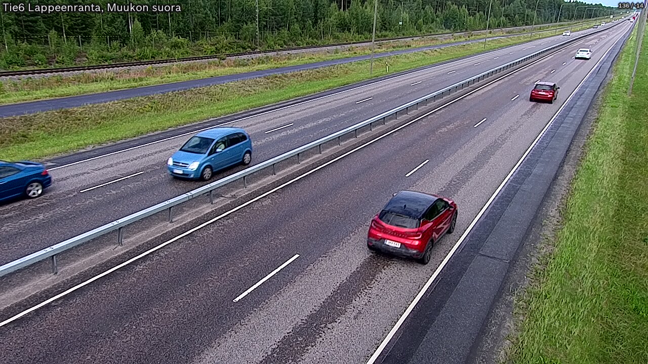 Kelikamerat Kuva Tie 6 Lappeenranta, Muukon suora, Lappeenranta, Etelä-Karjala