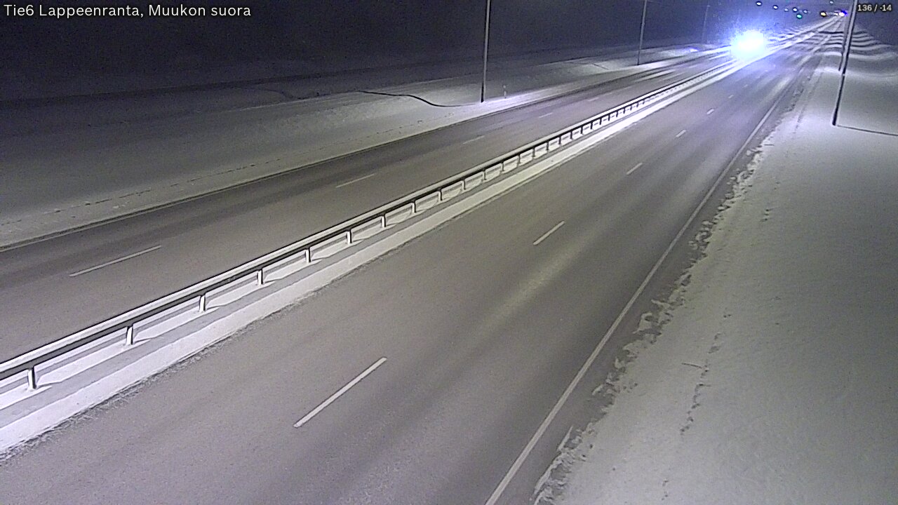 Kelikamerat Kuva Tie 6 Lappeenranta, Muukon suora, Lappeenranta, Etelä-Karjala