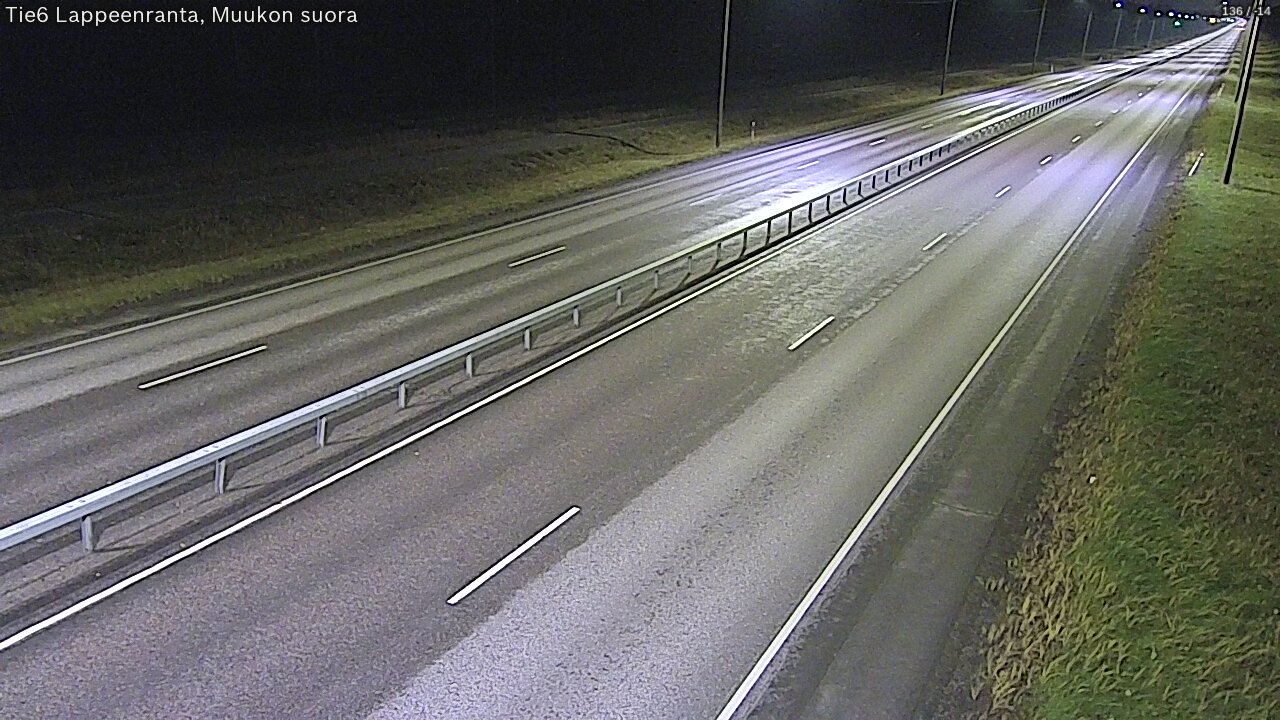 Weather Camera Image Tie 6 Villmanstrand, Muukko rakan, Lappeenranta, Etelä-Karjala