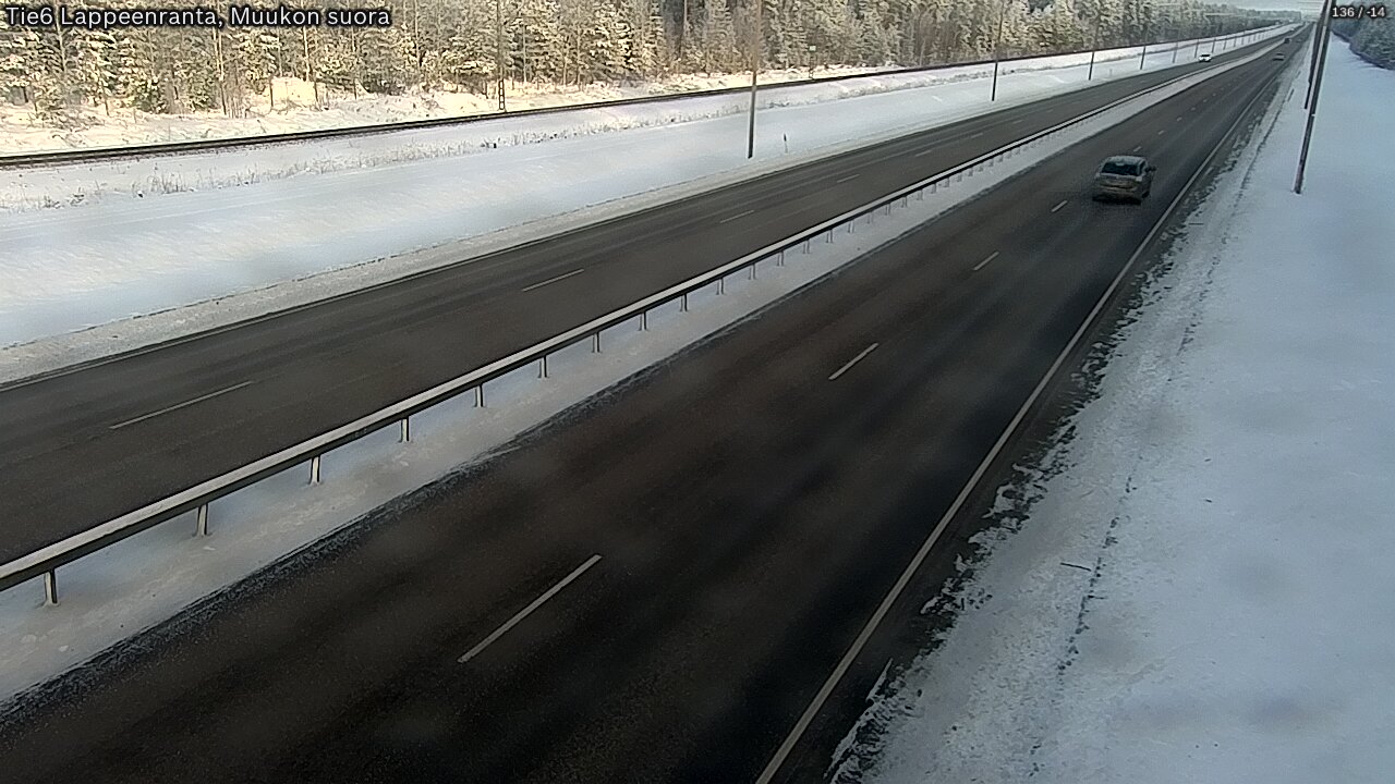 Kelikamerat Kuva Tie 6 Lappeenranta, Muukon suora, Lappeenranta, Etelä-Karjala