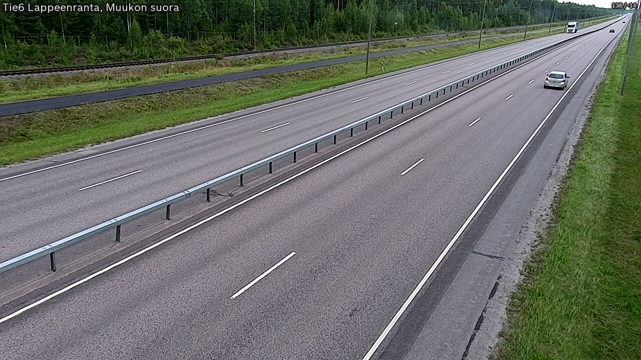 Kelikamerat Kuva Tie 6 Lappeenranta, Muukon suora, Lappeenranta, Etelä-Karjala