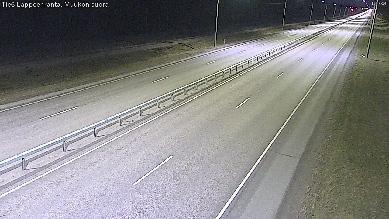 Weather Camera Image Tie 6 Villmanstrand, Muukko rakan, Lappeenranta, Etelä-Karjala