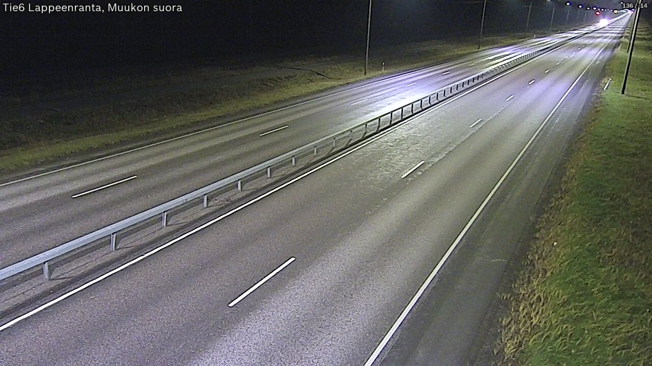 Weather Camera Image Tie 6 Villmanstrand, Muukko rakan, Lappeenranta, Etelä-Karjala
