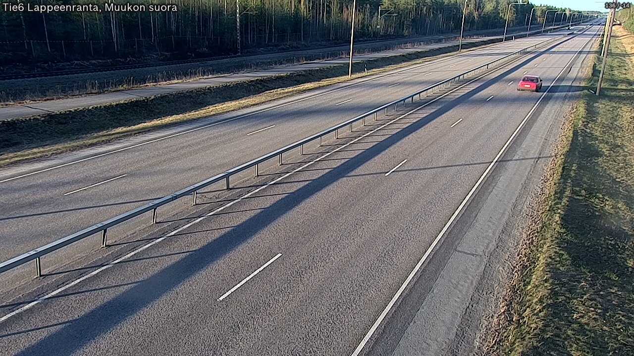 Weather Camera Image Tie 6 Villmanstrand, Muukko rakan, Lappeenranta, Etelä-Karjala