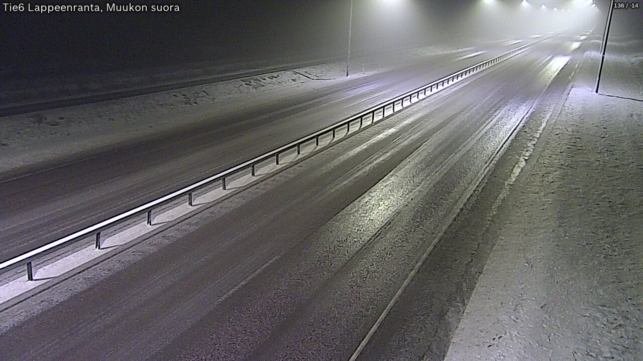 Weather Camera Image Tie 6 Villmanstrand, Muukko rakan, Lappeenranta, Etelä-Karjala