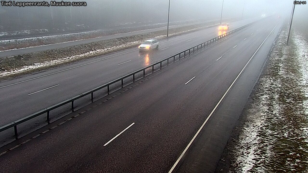 Weather Camera Image Tie 6 Villmanstrand, Muukko rakan, Lappeenranta, Etelä-Karjala