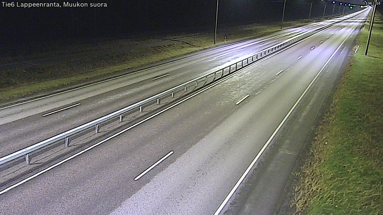 Weather Camera Image Tie 6 Villmanstrand, Muukko rakan, Lappeenranta, Etelä-Karjala