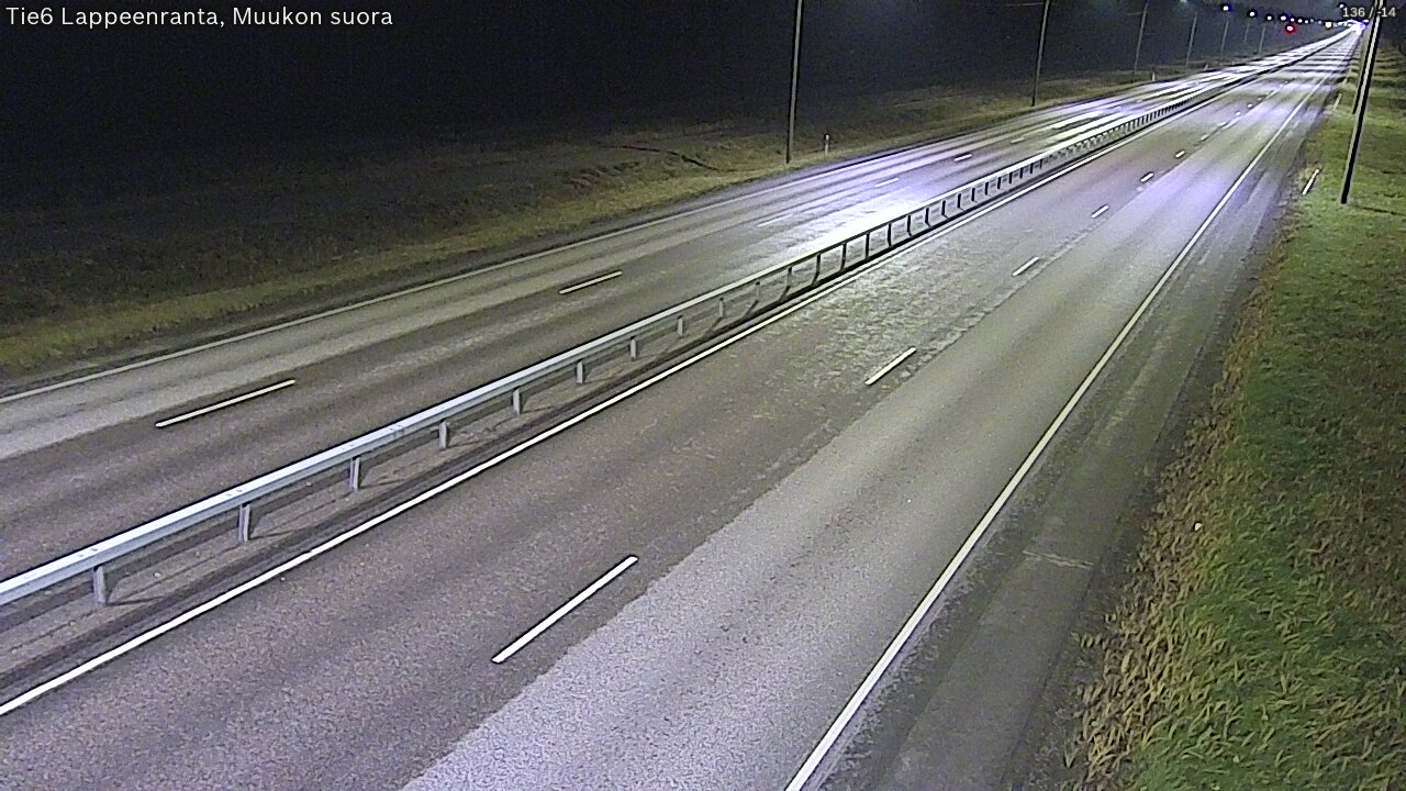 Weather Camera Image Tie 6 Villmanstrand, Muukko rakan, Lappeenranta, Etelä-Karjala