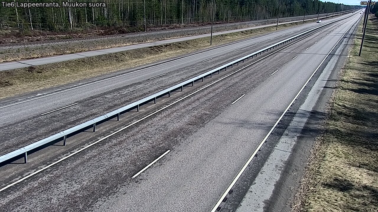 Weather Camera Image Tie 6 Villmanstrand, Muukko rakan, Lappeenranta, Etelä-Karjala