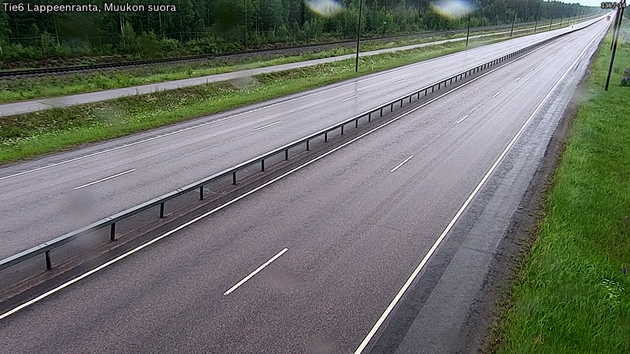 Kelikamerat Kuva Tie 6 Lappeenranta, Muukon suora, Lappeenranta, Etelä-Karjala
