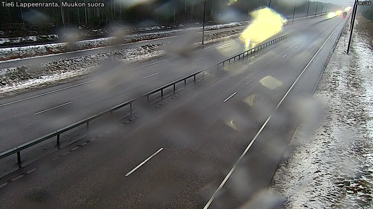 Weather Camera Image Tie 6 Villmanstrand, Muukko rakan, Lappeenranta, Etelä-Karjala