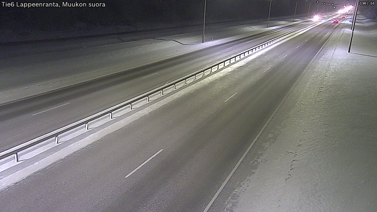 Weather Camera Image Tie 6 Villmanstrand, Muukko rakan, Lappeenranta, Etelä-Karjala