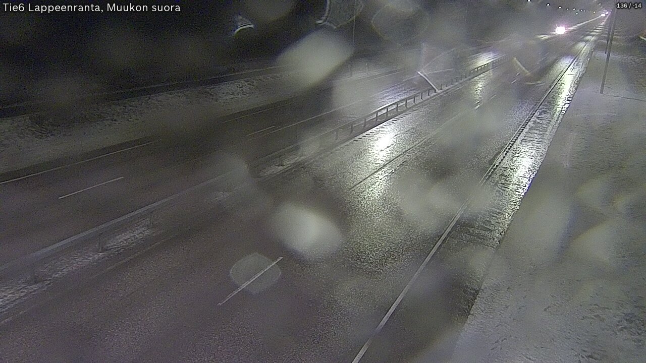 Weather Camera Image Tie 6 Villmanstrand, Muukko rakan, Lappeenranta, Etelä-Karjala