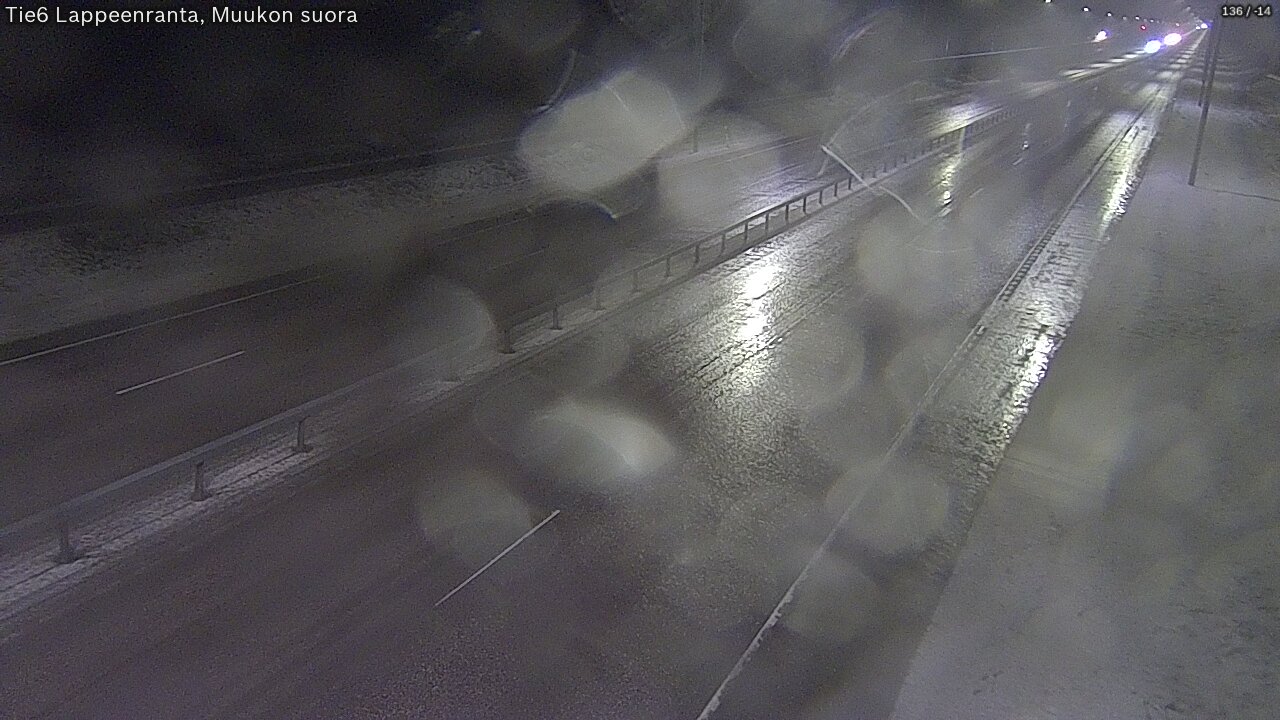 Weather Camera Image Tie 6 Villmanstrand, Muukko rakan, Lappeenranta, Etelä-Karjala