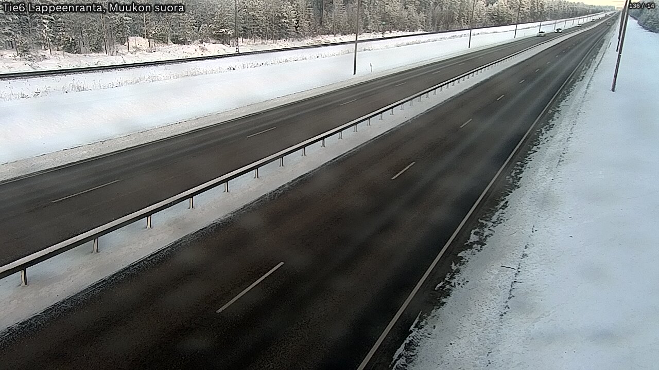 Kelikamerat Kuva Tie 6 Lappeenranta, Muukon suora, Lappeenranta, Etelä-Karjala