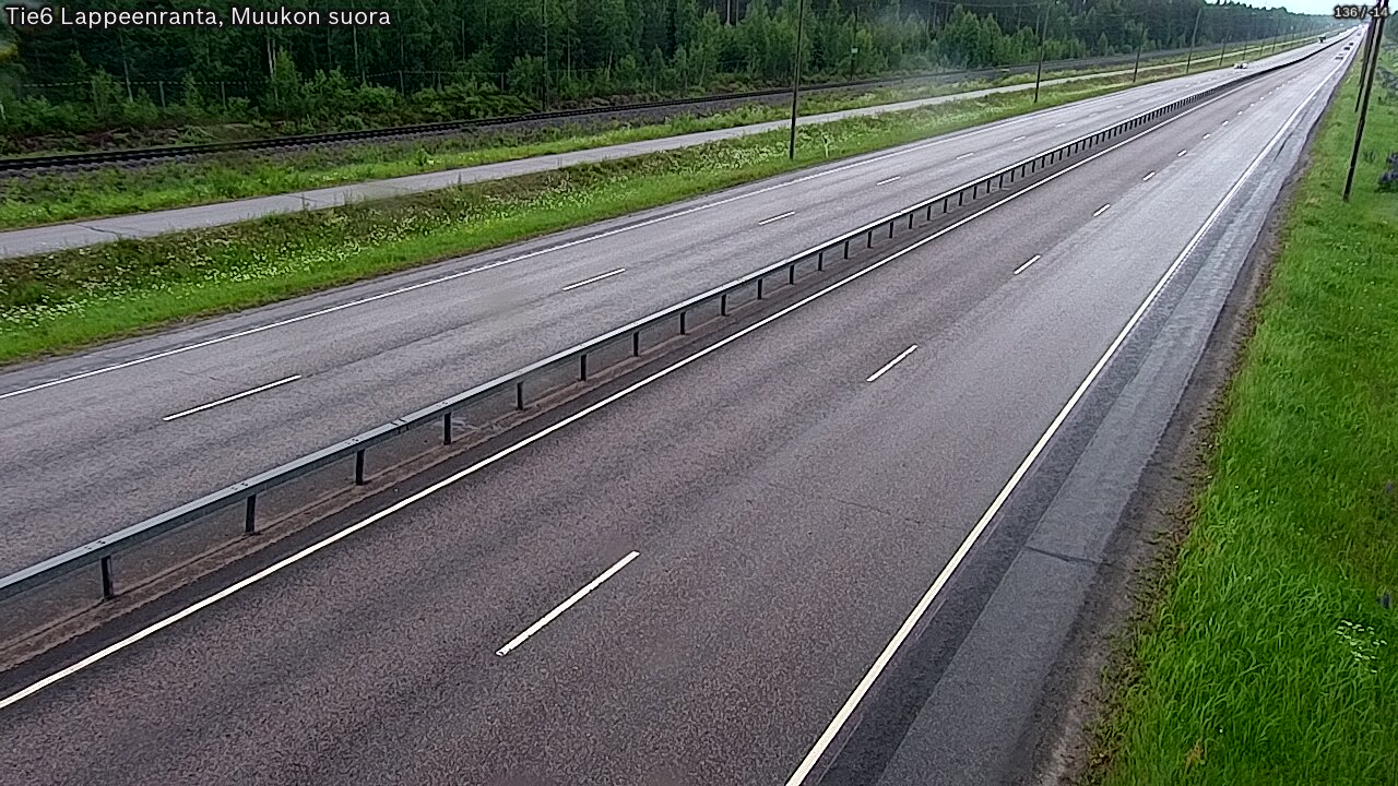 Kelikamerat Kuva Tie 6 Lappeenranta, Muukon suora, Lappeenranta, Etelä-Karjala