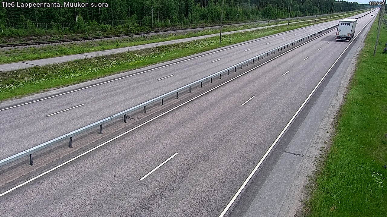 Kelikamerat Kuva Tie 6 Lappeenranta, Muukon suora, Lappeenranta, Etelä-Karjala