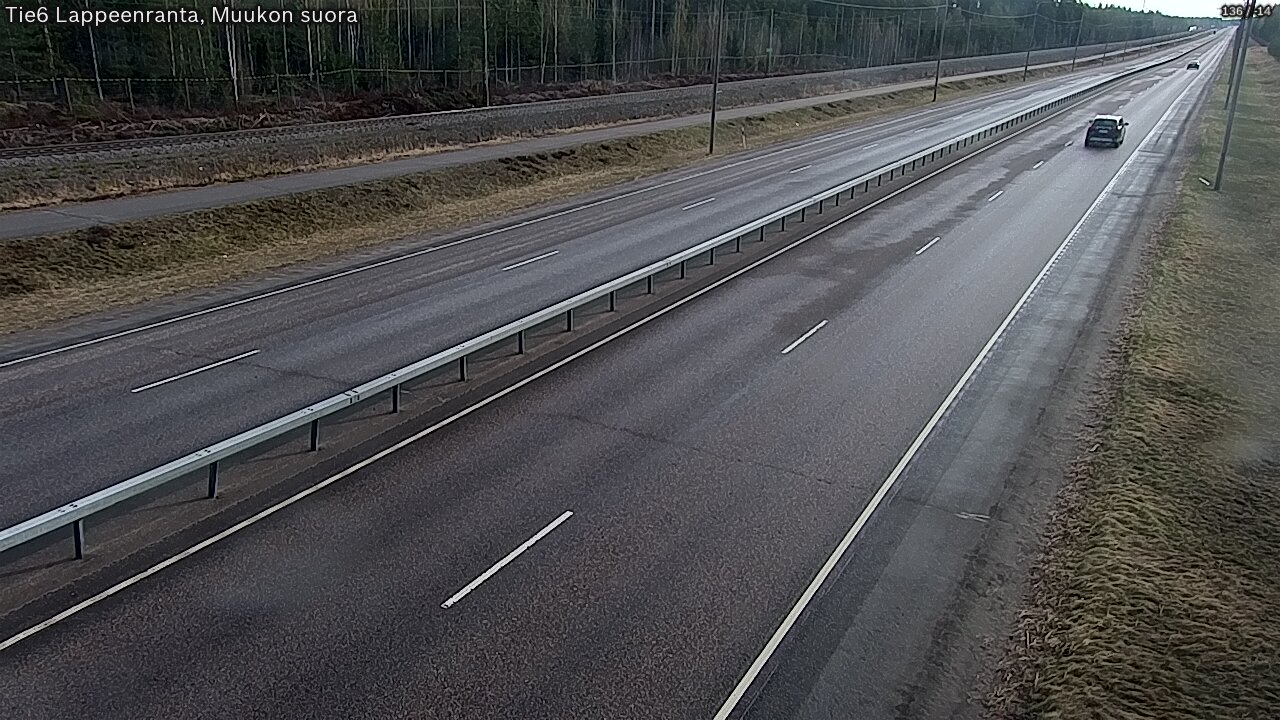 Weather Camera Image Tie 6 Villmanstrand, Muukko rakan, Lappeenranta, Etelä-Karjala