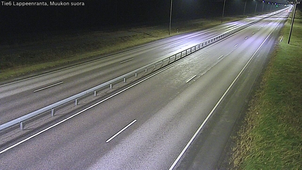 Weather Camera Image Tie 6 Villmanstrand, Muukko rakan, Lappeenranta, Etelä-Karjala