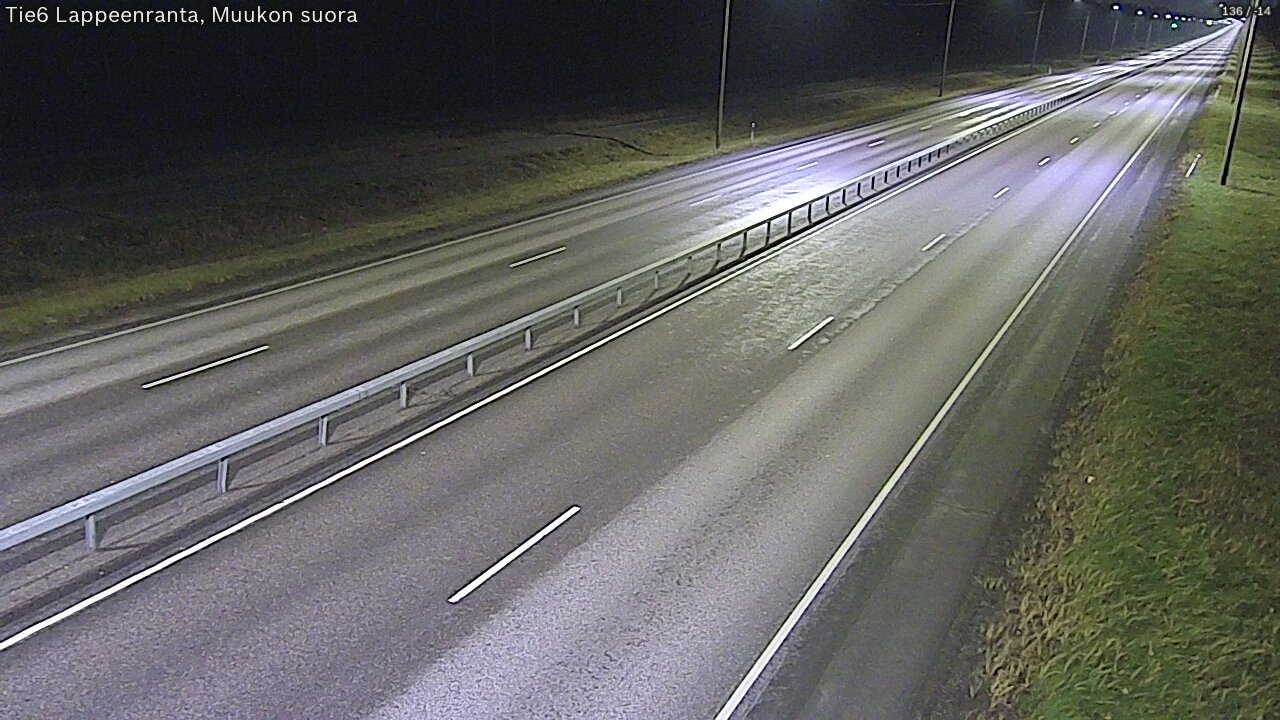 Weather Camera Image Tie 6 Villmanstrand, Muukko rakan, Lappeenranta, Etelä-Karjala