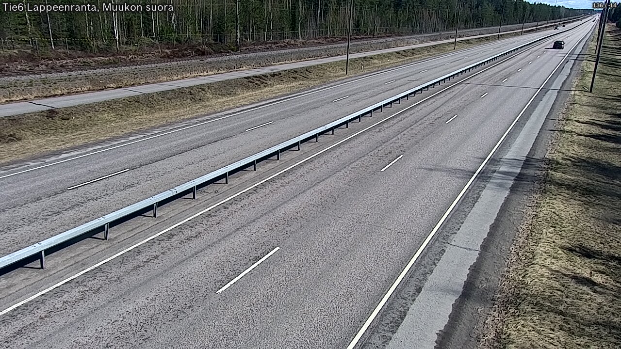 Weather Camera Image Tie 6 Villmanstrand, Muukko rakan, Lappeenranta, Etelä-Karjala