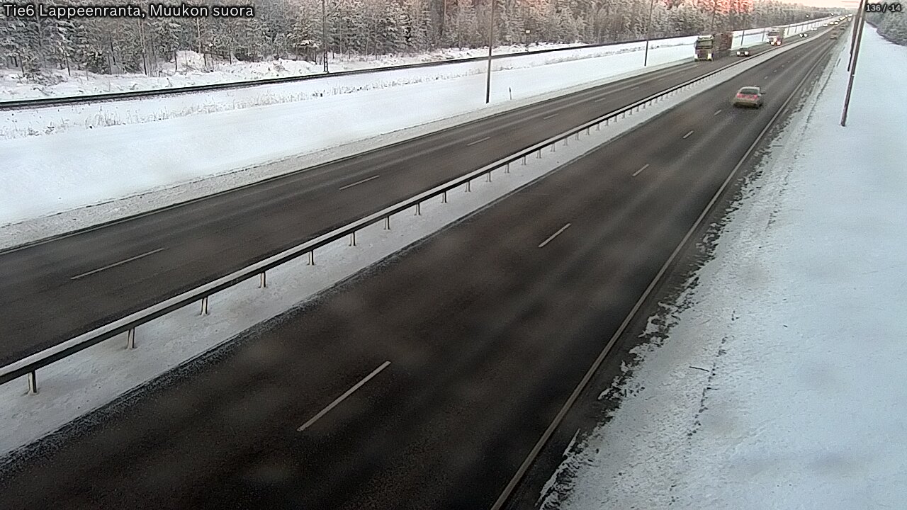 Kelikamerat Kuva Tie 6 Lappeenranta, Muukon suora, Lappeenranta, Etelä-Karjala