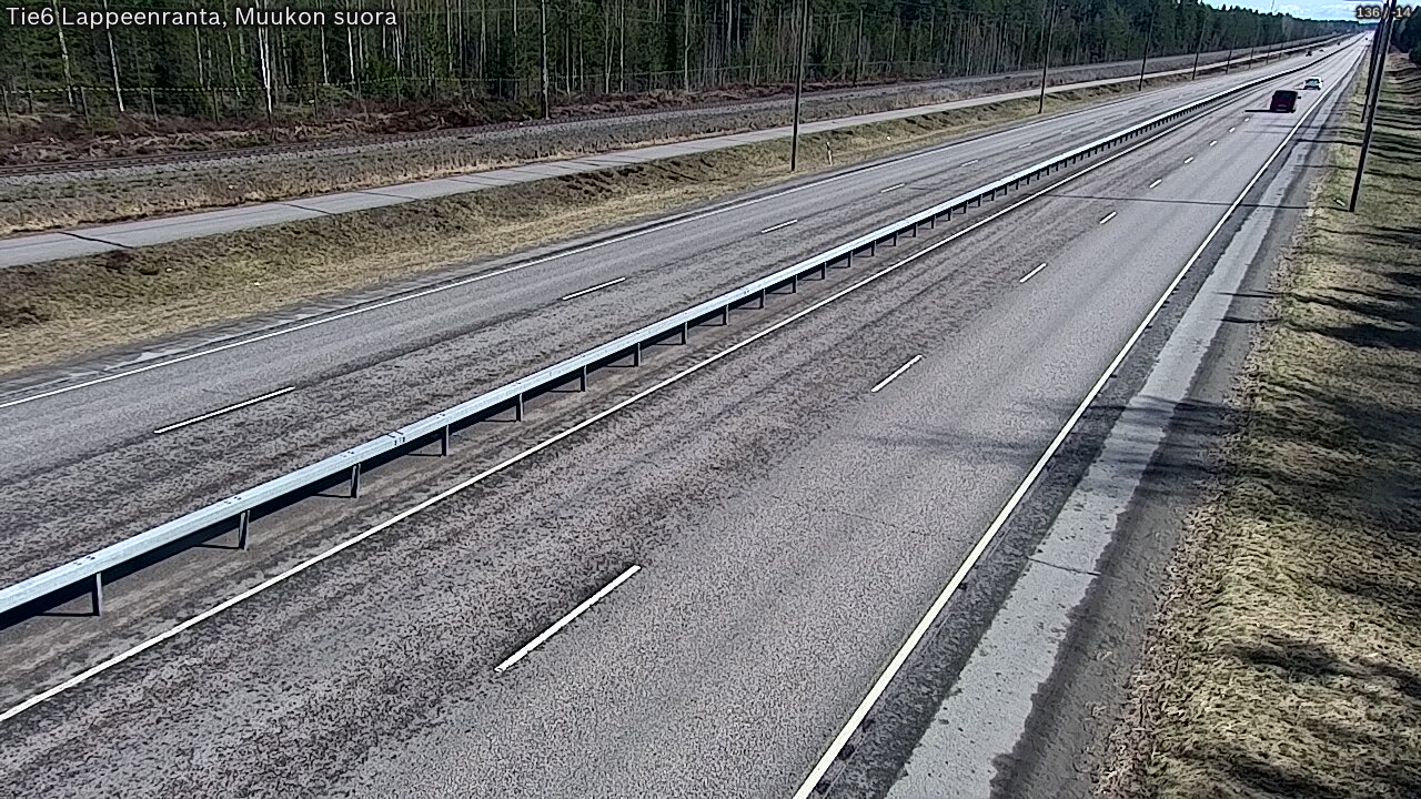 Weather Camera Image Tie 6 Villmanstrand, Muukko rakan, Lappeenranta, Etelä-Karjala