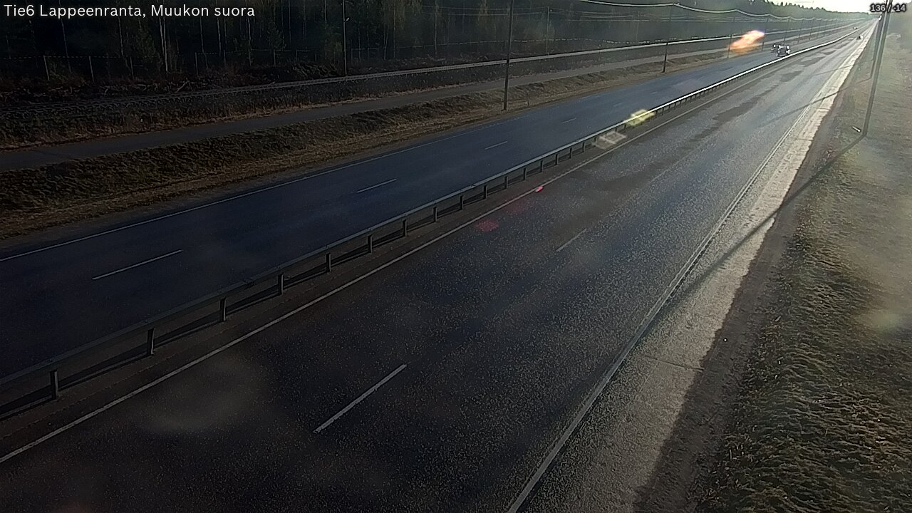 Weather Camera Image Tie 6 Villmanstrand, Muukko rakan, Lappeenranta, Etelä-Karjala