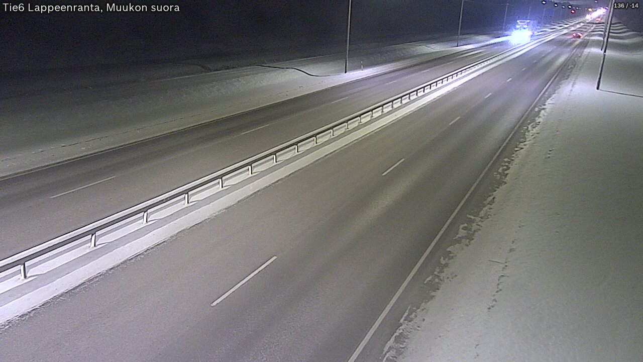 Kelikamerat Kuva Tie 6 Lappeenranta, Muukon suora, Lappeenranta, Etelä-Karjala