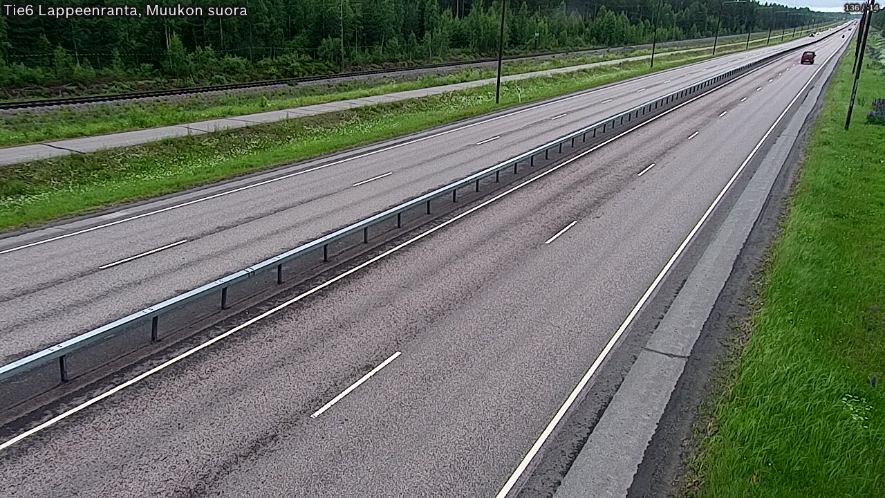 Weather Camera Image Tie 6 Villmanstrand, Muukko rakan, Lappeenranta, Etelä-Karjala