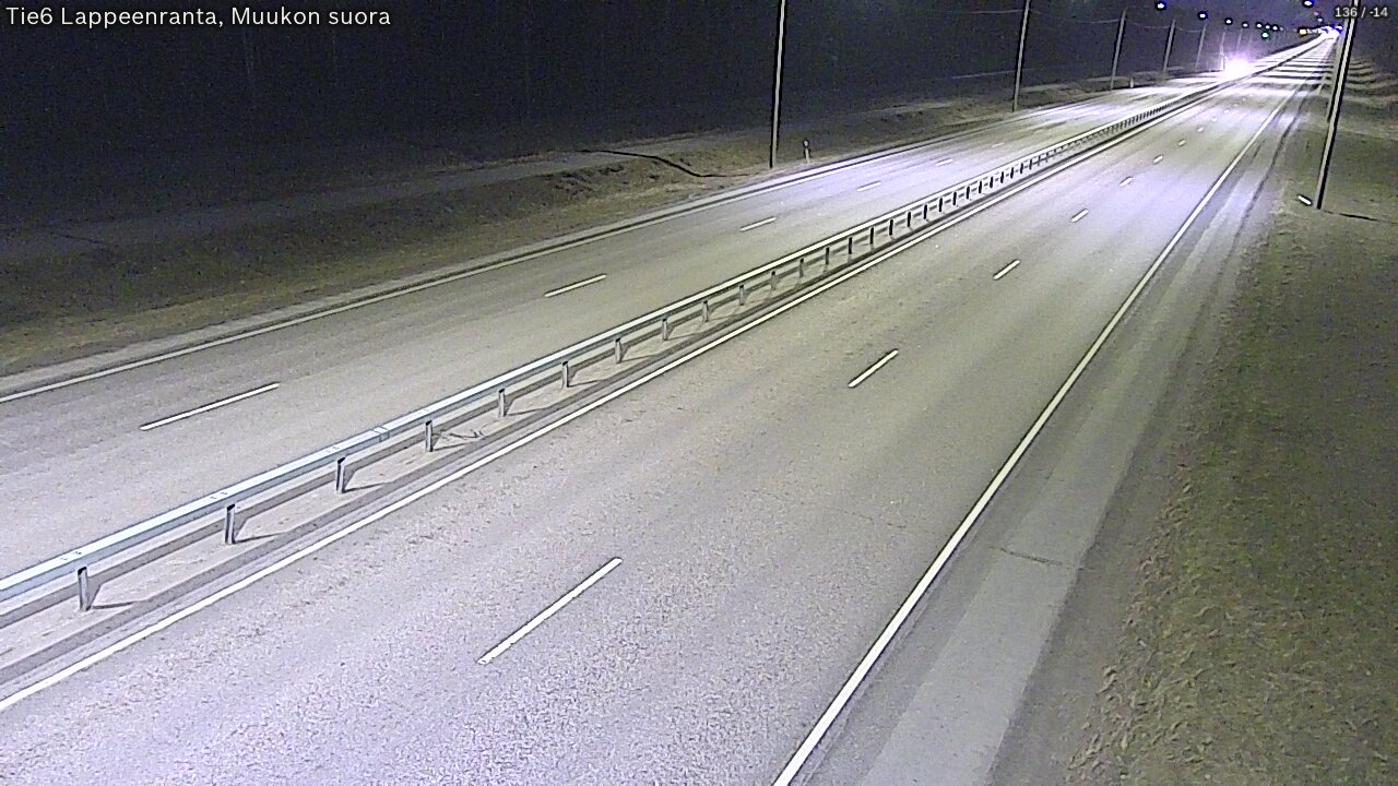 Weather Camera Image Tie 6 Villmanstrand, Muukko rakan, Lappeenranta, Etelä-Karjala